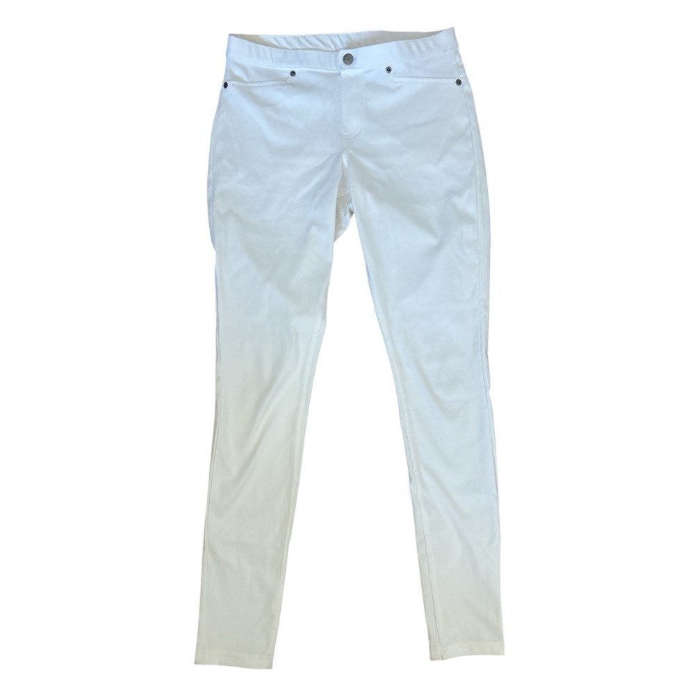 HUE Classic White Denim Jeggings